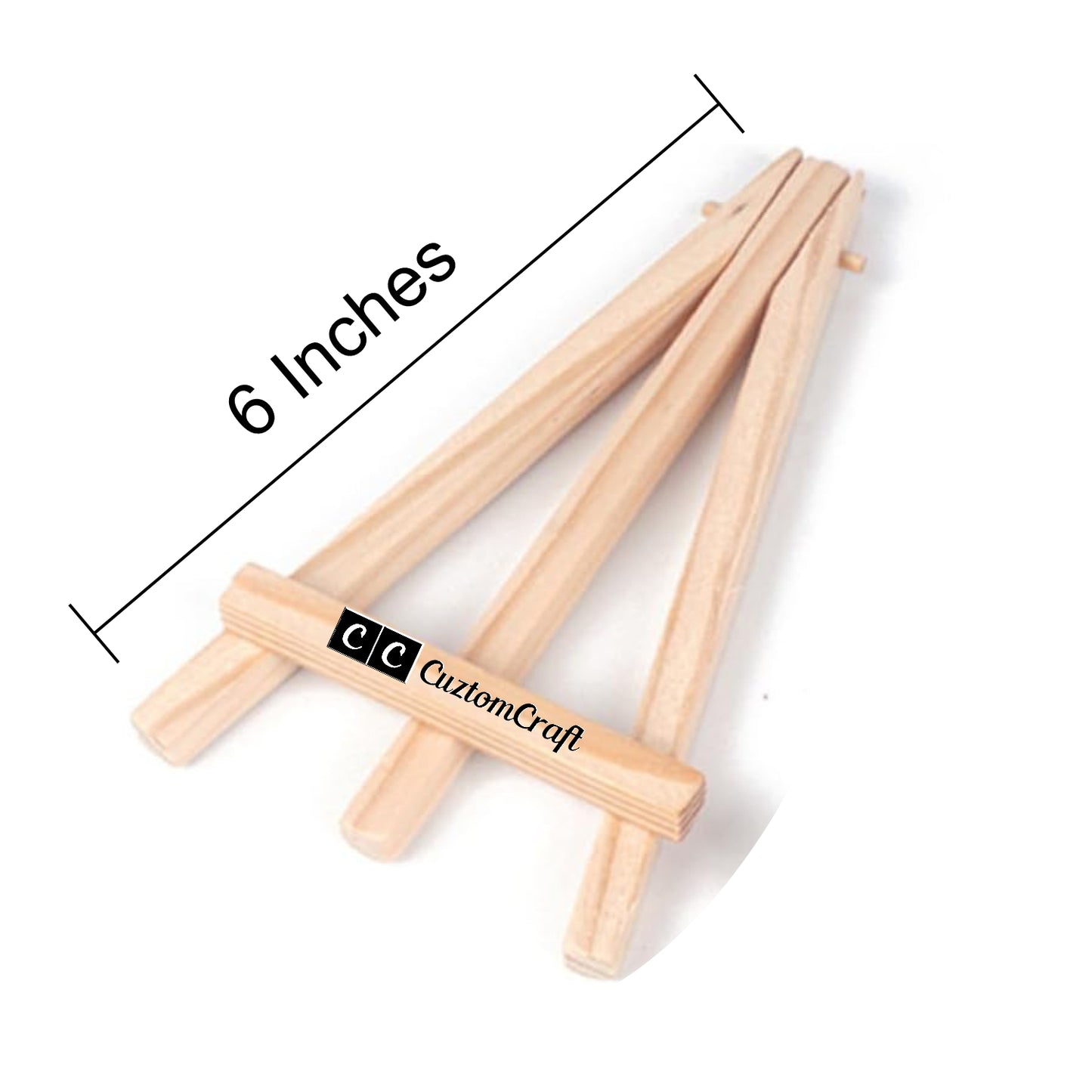 Mini Wooden Tripod Easel 4/6/12/14 Inches – A - Frame for Art, Craft, Photos, Business Cards.