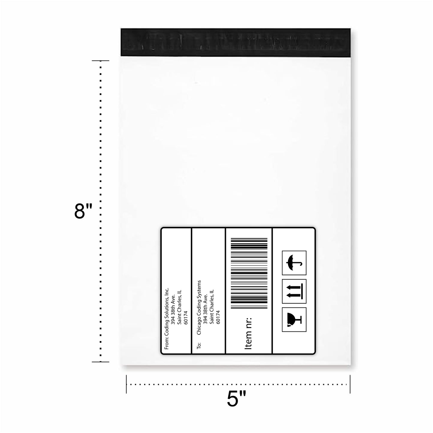 Bundle of 50 Courier Flyers Bag with Pocket - Size 5x8 + 1 inch Flap, 8x11, 7x10, 6x9, 10x12, 12x16,14x18 + 2 inch Flap - Self Sealing Bags - Shipping Envelope - Packing Material - Poly Mailers - E-Commerce