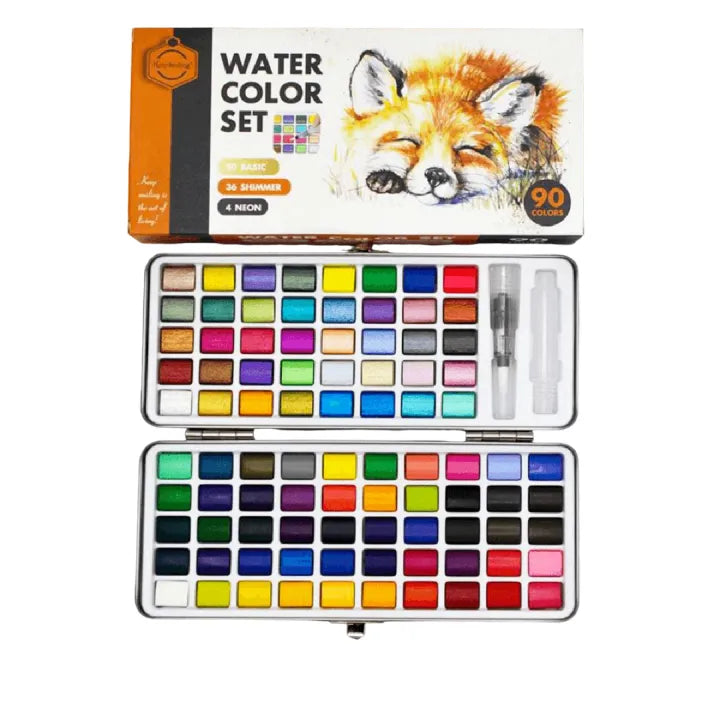 50 / 72 / 90 Keep Smiling Solid Watercolor Cake Set