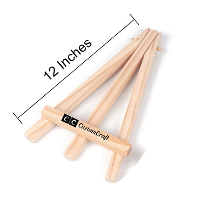 Mini Wooden Tripod Easel 4/6/12/14 Inches – A - Frame for Art, Craft, Photos, Business Cards.