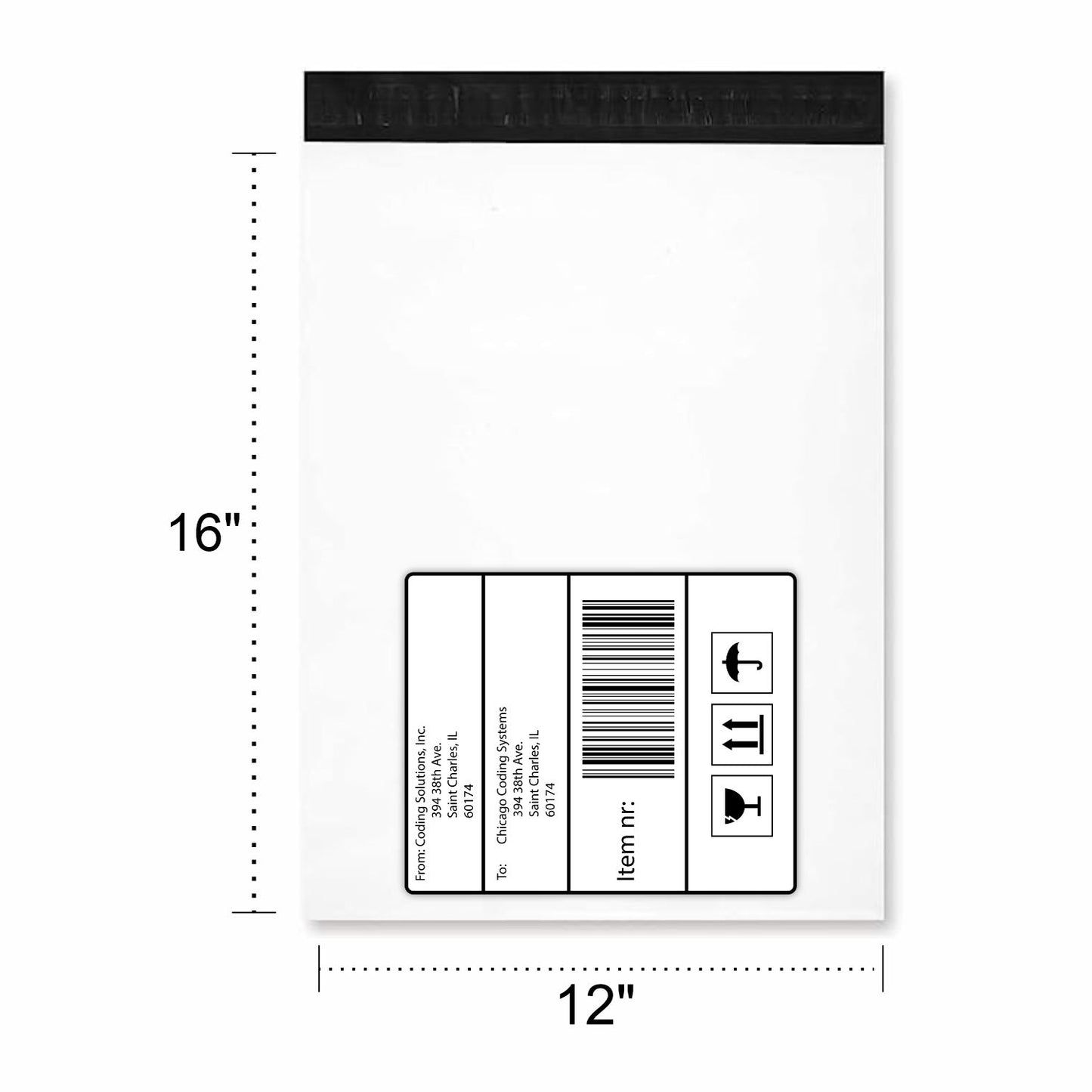 Bundle of 50 Courier Flyers Bag with Pocket - Size 5x8 + 1 inch Flap, 8x11, 7x10, 6x9, 10x12, 12x16,14x18 + 2 inch Flap - Self Sealing Bags - Shipping Envelope - Packing Material - Poly Mailers - E-Commerce