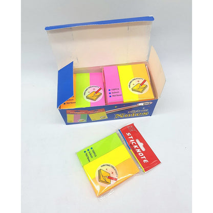 Sticky Notes Pad - Pack of 300 Notes, 3 x 3 Inches, 100 Notes Each in 3 Colours