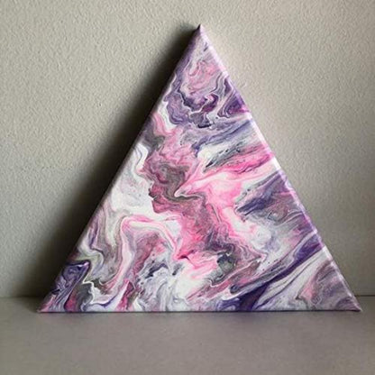 Triangular Canvas 6"/ 8"/ 10"/ 12" Inches Stretched Canvas for Painting