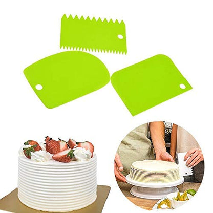 Cake Cream Scraper Set - Pack of 3 | DIY Cake Decorating & Craft Tools