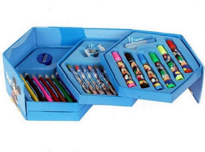 46-Piece Art Color Kit for Kids - Pencils, Crayons, Watercolor, Sketch Pens, Educational Toys