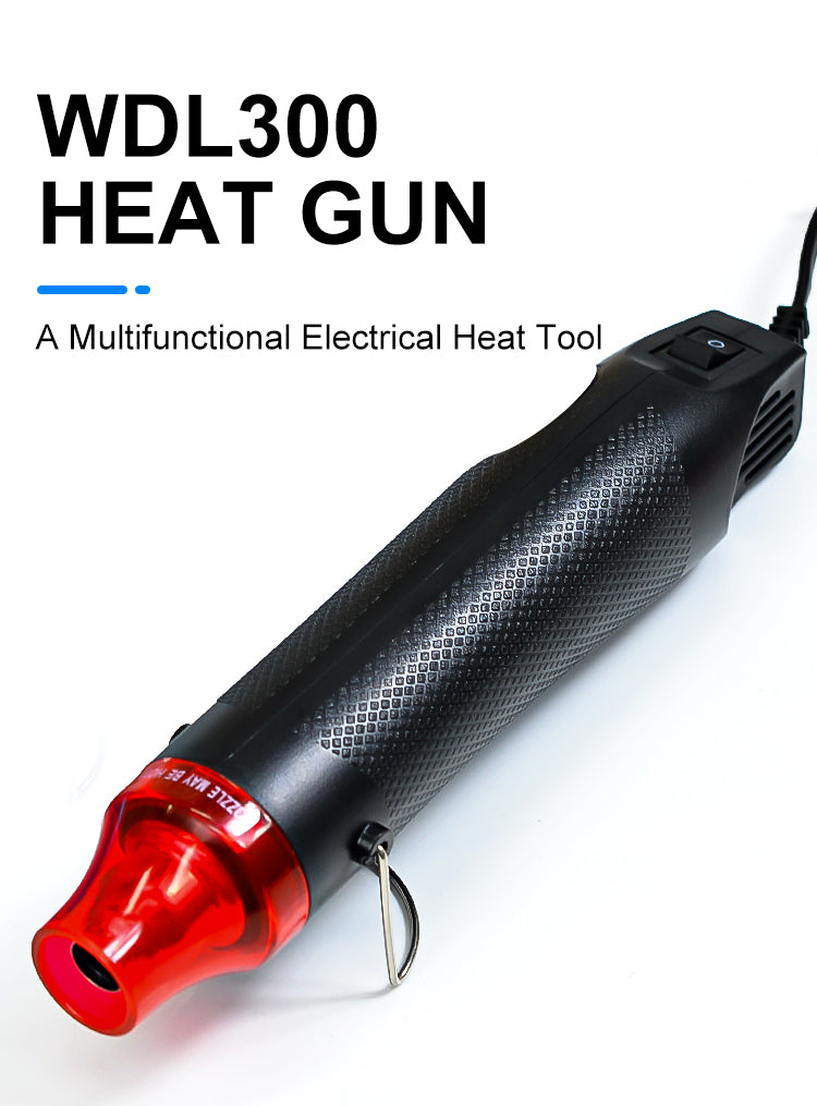 Mini Heat Gun, Uptdae Version Mini Handheld Hot Air Gun, Electric 300W Portable Heat Gun for DIY Craft Embossing, Shrink Wrapping PVC, Drying Paint, Clay, Rubber Stamp