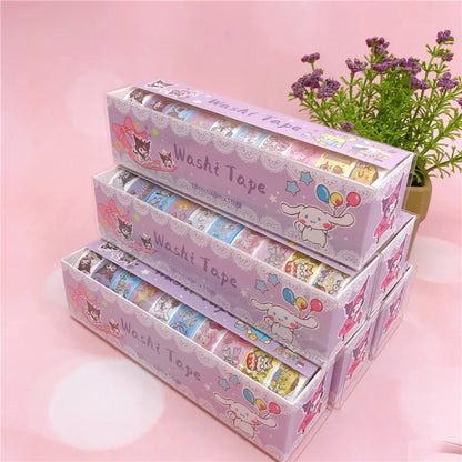 10 Rolls Washi Tapes: Decorative Masking Tape Set for DIY Art and Craft Projects