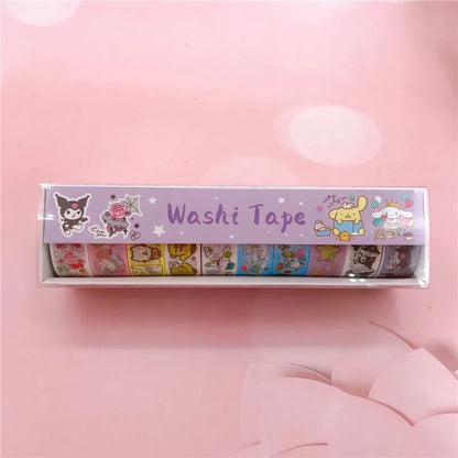 10 Rolls Washi Tapes: Decorative Masking Tape Set for DIY Art and Craft Projects