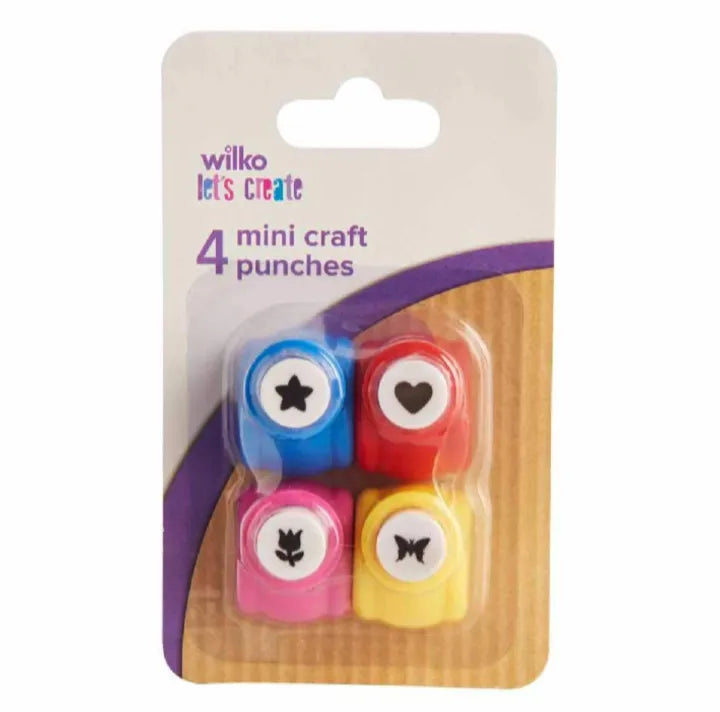 Mini Paper Punch (Pack of 4)