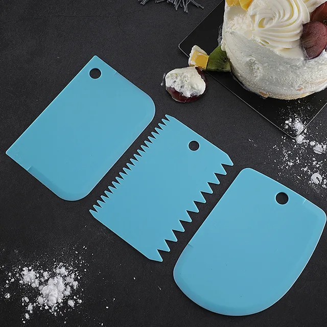 Cake Cream Scraper Set - Pack of 3 | DIY Cake Decorating & Craft Tools