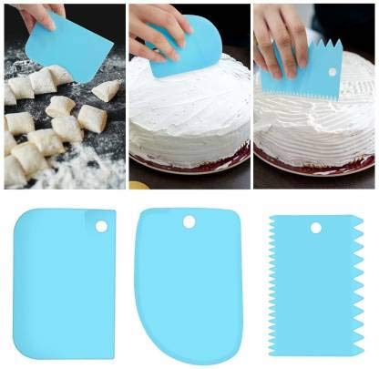 Cake Cream Scraper Set - Pack of 3 | DIY Cake Decorating & Craft Tools